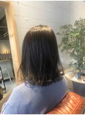 アッシュグレーのワンカールミックス☆