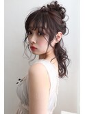 ゆるふわお団子ハーフアップ