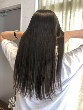 ヘアサロン トゥーシー(2C) スーパーストレートロング×グレージュ