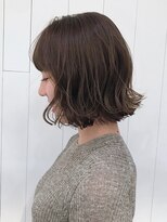 アイティー バイ アルバム 浦和店(IT by ALBUM) グレージュボブ_オリーブカラーハイライトカラー_ba245482