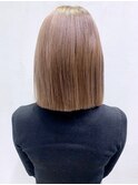 馴染ませハイライトボブ_マロンベージュAラインボブ_ba318922