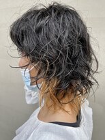ヘアー アイス ルーチェ(HAIR ICI LUCE) ウルフパーマ 黒髪パーマ 無造作 ランダムパーマ 担当 井上