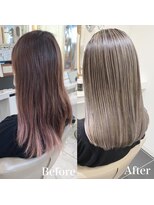 アッシュ 大宮店(Ash)&nbsp;インナー、グラデーションから綺麗なバレイヤージュ