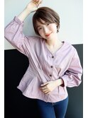 前髪カール/ネオシースルーバング/くびれボブ［銀座］