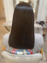 ノンヘアープラス(non hair +) 重ためのうる艶セミロングスタイル