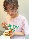 無造作バング