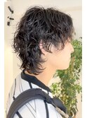 マッシュウルフ×無造作スパイラル