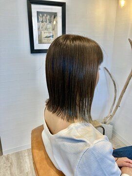 トロヘアー(TORO HAiR) ぱつっとミディアム×ハイライト