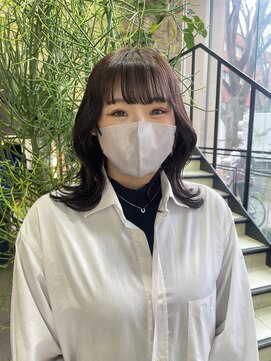 ゼスト 吉祥寺店(ZEST) 【韓国ヘア】くびれヘア×ラベンダーグレージュ　青木桜