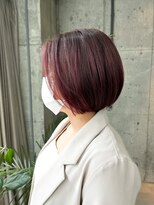 サクラ オモテサンドウ(SAKURA)&nbsp;ピンクバイオレット　ミニボブ　ヘルシースタイル　表参道