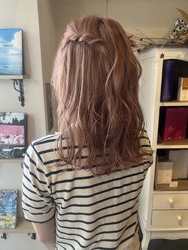 ヘアーデザイン リボン(hair design Ribon) ダブルカラーシアーピンク