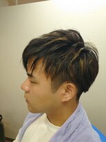 スマイル(Smile)&nbsp;束感マッシュ ショート ツーブロック フェード ビジネススタイル