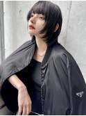 小顔ショート くびれショート くびれボブ 丸みショート 前髪