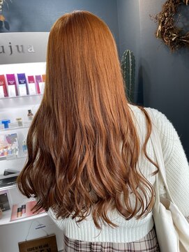 ユニコヘア(unico hair) ブリーチ×オレンジ