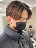 エルマーク 京橋(L-MARK)&nbsp;センターパートニュアンスパーマ韓国カルマパーマコンマヘア