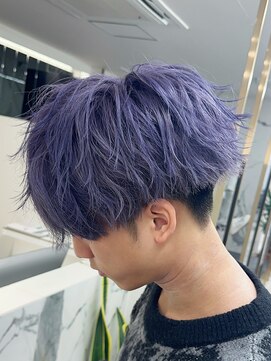 エトワール(ETOILE) 神戸三ノ宮パープルカラー紫メンズブリーチ