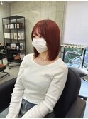 夏っぽくオレンジレッド