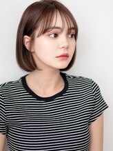 メル バイ ヘアサロン ニド(mer..by hair salon Nido) ショコラブラウン×艶ストレートボブ