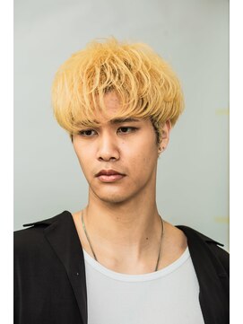 ギブ 豊田市駅店(GIVE) 束感シャドウパーマ×骨格補正カットで好印象メンズに