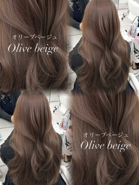 アマトウキョウスマートサロン(AMA TOKYO×Smart Salon) 韓国ヘア　透明感カラー　オリーブベージュ