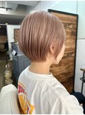 熊本ショート/ハイトーン/丸みショート/熊本美容室/髪質改善