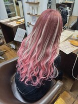 ルアナ エクステ 名古屋栄店(Luana.) ピンク！グラデ ホワイトメッシュ