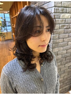 韓国風レイヤーパーマ
