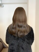 ベンジー 薬院大通店(benji)&nbsp;ブリーチなしオリーブカラー/ロングヘア