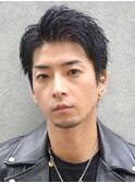 大人サーフカール波巻きツイストスパイラルルーズショートパーマ