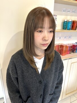 カペリベラ CapelliBella 香里園店 髪質改善カラー/ミルクティーベージュ/ライトベージュ