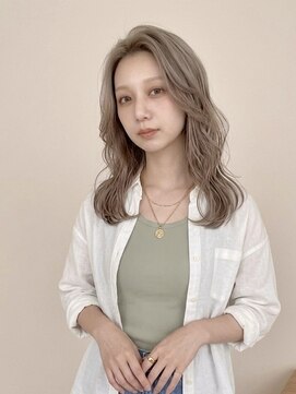 オレロ 国立(olelo) 大人ガーリー/似合わせカット/リバースセンターパート/国立