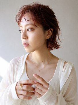ザビー(THE B) 本八幡×美容院×ニュアンスショートボブ×暖色カラー