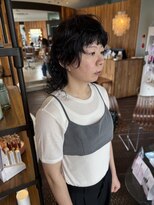 ヘアラウンジ アングゥ(hair lounge ungu)&nbsp;BLACK×mullet hair