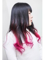 コーン ヘアデザイン(cone hair design)&nbsp;ロングX毛先カラーXアクリルピンク