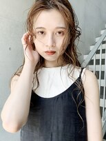 アイティー バイ アルバム 中野店(IT by ALBUM) ハーフアレンジロング_セミウェットウェーブ_37598