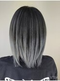 ハイブリーチ履歴を使ったシルバーのシャドールーツ