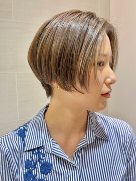 マックス フォー ヘアー(MAX FOR HAIR) 【デザインカラー】ハンサムショート×細めハイライト◎