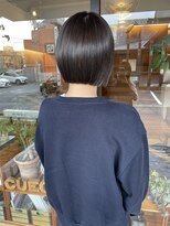 ヘア プロデュース キュオン(hair produce CUEON.)&nbsp;アッシュグレージュ/透明感カラー/ミニボブ