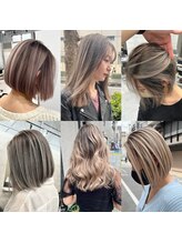 繊細な筋感で作る上品なバレイヤージュ☆筋感を細かく作ることで色落ちまで外国人風スタイル