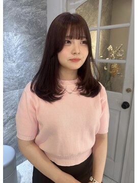 ボタン テンジン(VOTAN tenjin) 【votan_はまひ】ラベンダーカラー/レイヤーカット/韓国ヘア