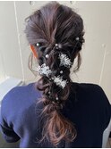 あみ下ろしヘアセット