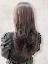 アース センター南店(HAIR&MAKE EARTH) 艶感♪髪質改善カラー大人可愛いグレージュブラウンロング