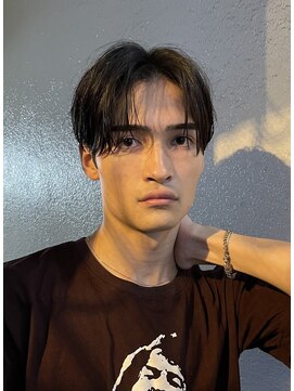 サンディーズ(SANDYS) ダークアッシュ/ニュアンスパーマ/韓国マッシュ/センターパート