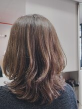 ヘアーサロン アニシム(hair salon anisim) 直毛ミディアム リブートスタイル　伸ばしかけミディ
