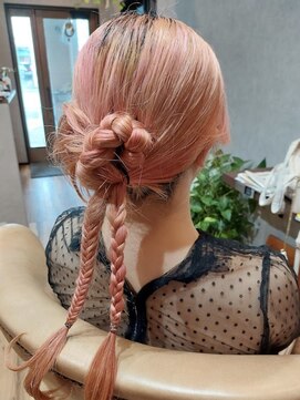 ワークス WORK'S カチモリ編み込みヘア