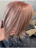 やわらかピンクベージュカラー