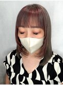 ミディアム美髪韓国ヘア顔周りレイヤー☆
