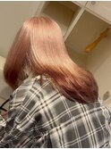 15082アプリコットオレンジストレートオレンジベージュ