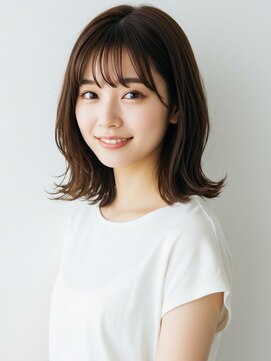 ガーディナ(Gardina) くびれヘア 外ハネミディアム 顔周りレイヤー 艶髪 髪質改善