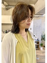 ハイジア(hygea)&nbsp;30代40代オリーブベージュ☆ミディアムレイヤーミディアムボブ